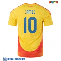 Fotballdrakt Herre Colombia James Rodriguez #10 Hjemmedrakt Copa America 2024 Kortermet